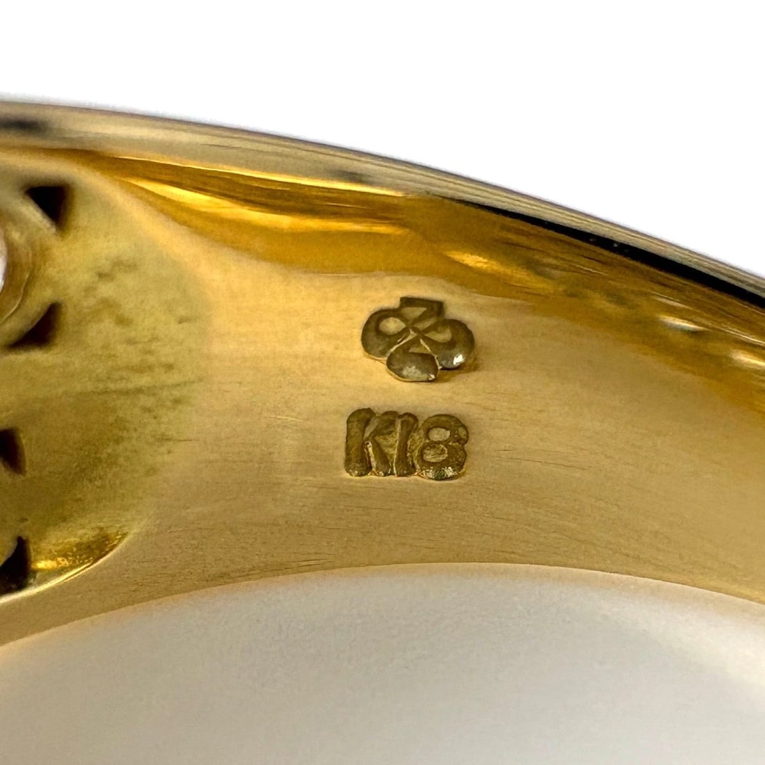 MELEE DIAMOND DESIGN YG RING - 2