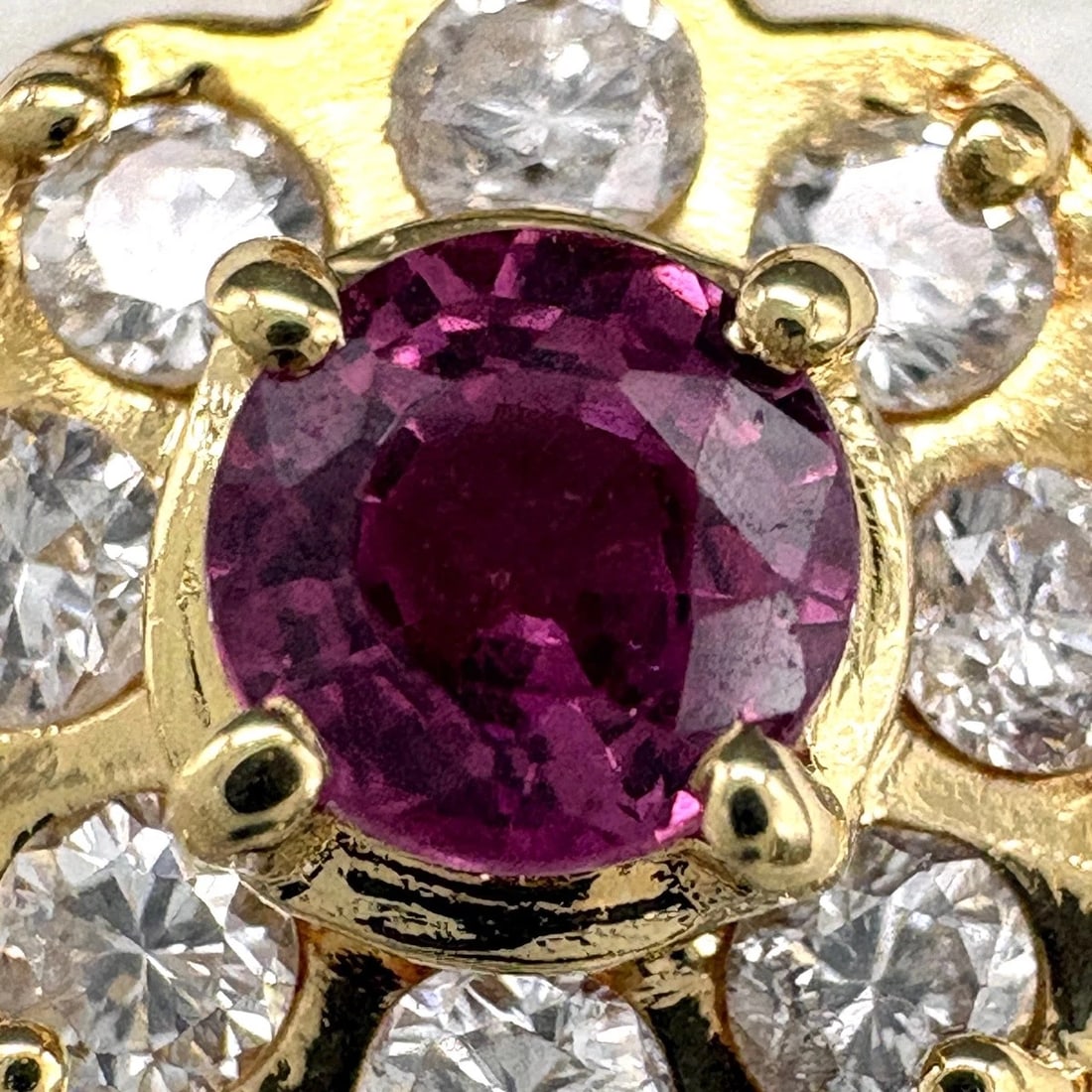 RUBY PENDANT HEAD YG MELEE DIAMOND - 2