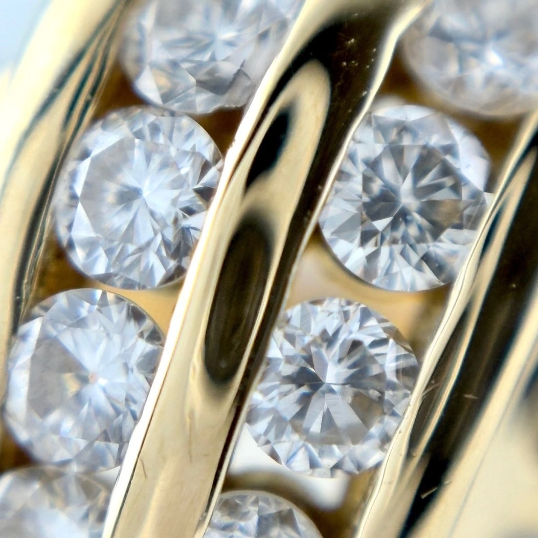 MELEE DIAMOND DESIGN YG RING - 2