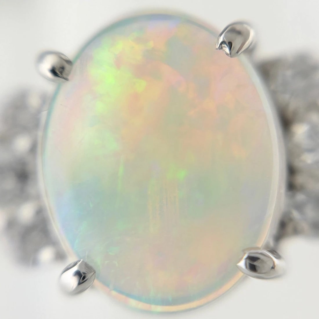 OPAL DESIGN PLATINUM RING DIAMOND - 2