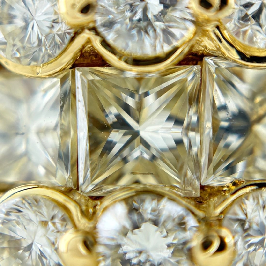 MELEE DIAMOND DESIGN YG RING - 2