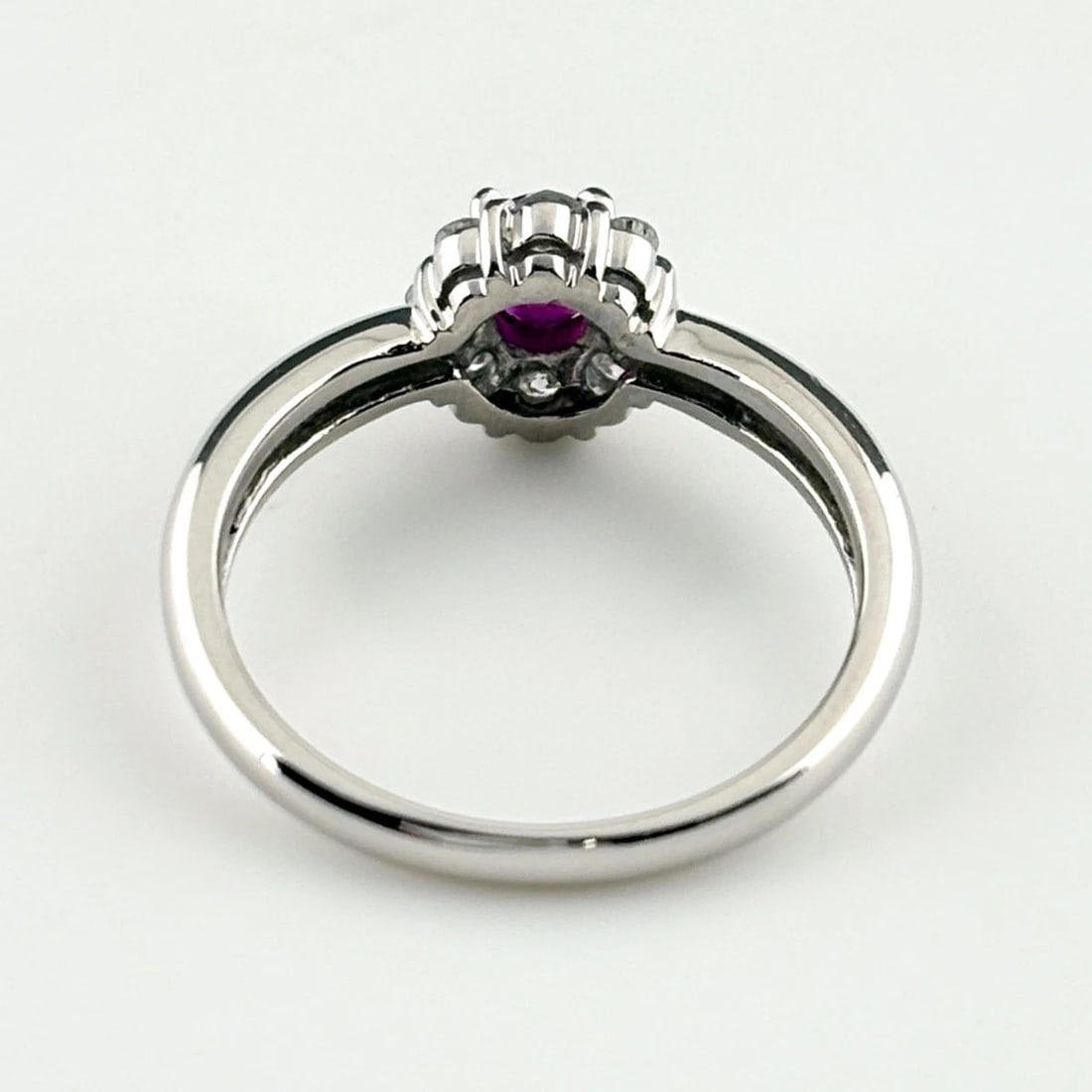 RUBY DESIGN PLATINUM MELEE DIAMOND RING - 3