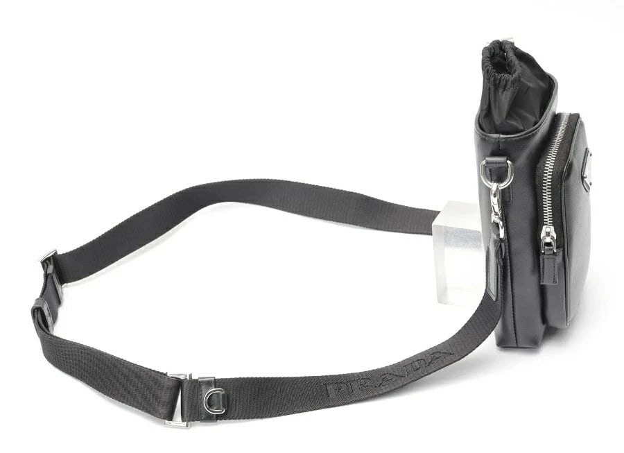 PRADA SMARTPHONE CASE SHOULDER POUCH BLACK - 2