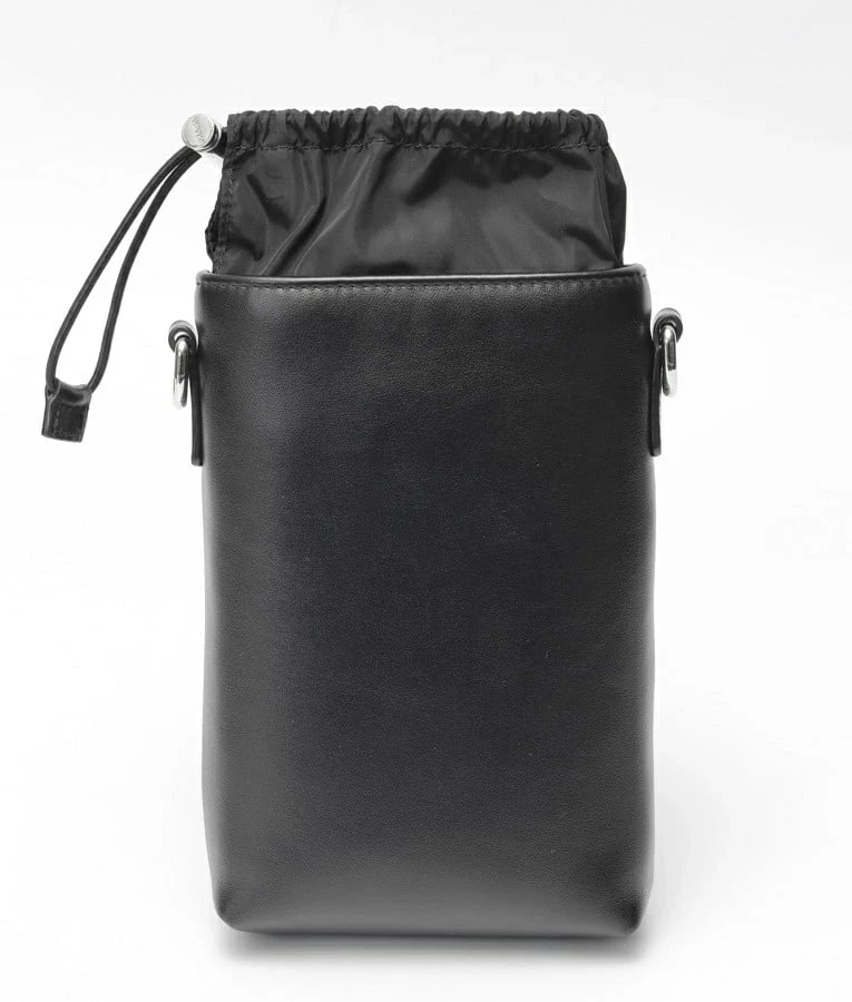 PRADA SMARTPHONE CASE SHOULDER POUCH BLACK - 3