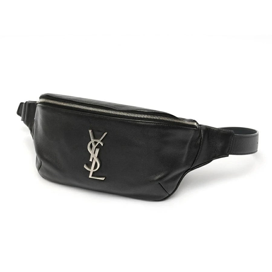 SAINT LAURENT CLASSIC MONOGRAM BELT BAG BLACK: Saint Laurent Classic Monogram Belt Bag Black Brand: SAINT LAURENT Type/Style: Bag Material: Leather Color: Black Size: W25?H12?D8cm Accessories: None Accessories Notice: When purchasing p