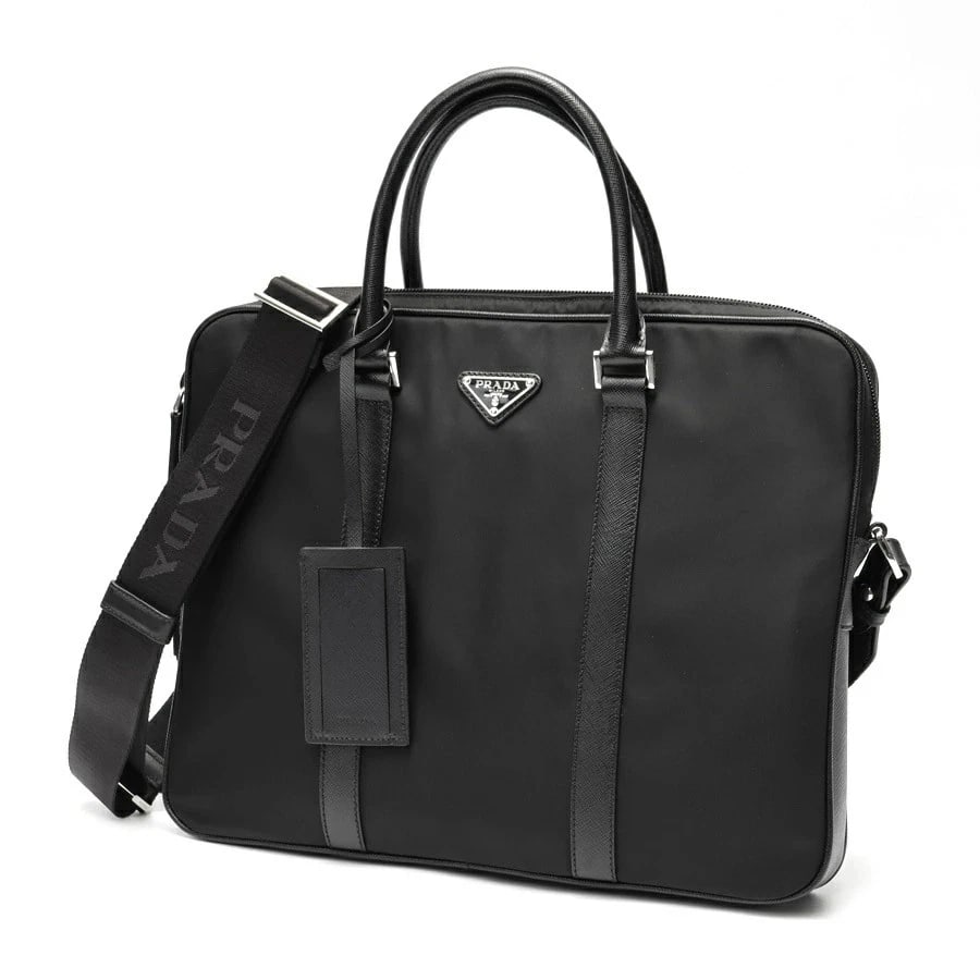 PRADA RE-NYLON X SAFFIANO BRIEFCASE BUSINESS BAG (1 of 4)