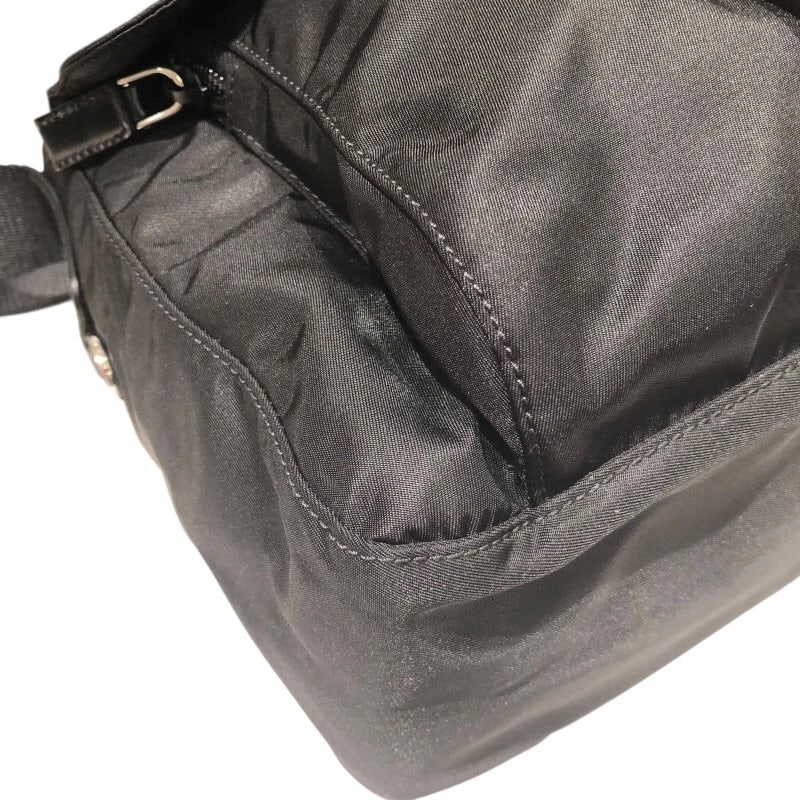 PRADA NYLON SHOULDER BAG BLACK - 6