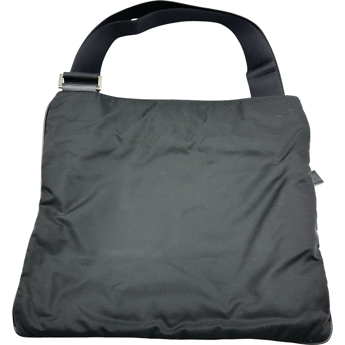 PRADA NYLON SHOULDER BAG BLACK NYLON - 2