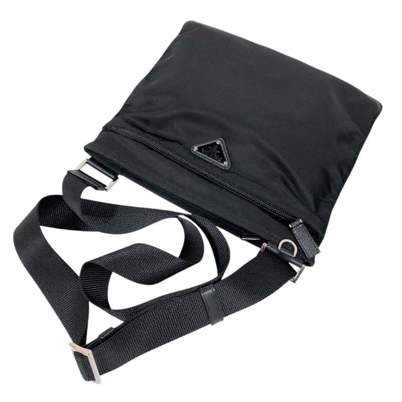 PRADA NYLON SHOULDER BAG BLACK - 3