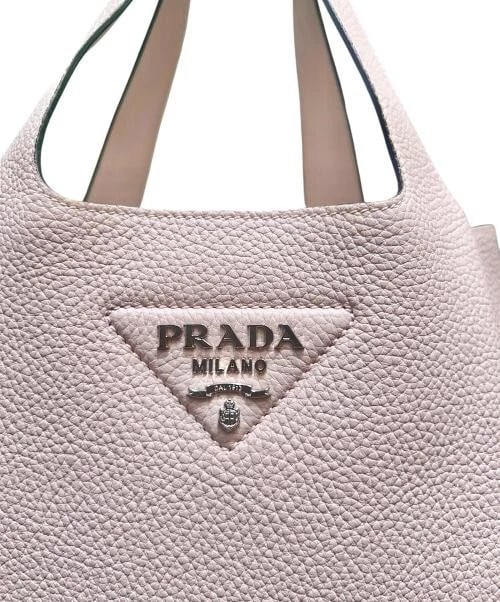 PRADA LEATHER TOTE BAG - 4