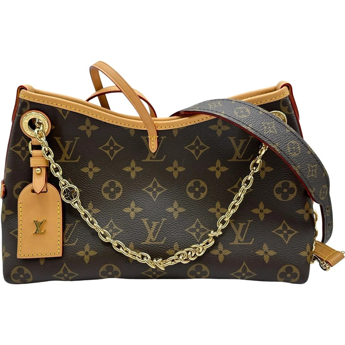 LOUIS VUITTON CARRYALL BB BROWN MONOGRAM SHOULDER BAG: LOUIS VUITTON Carryall BB Brown Monogram Shoulder Bag Brand: LOUIS VUITTON Type/Style: Handbag Material: Monogram Color: brown Size: W: 27cm / H: 18cm / D: 10cm Accessories: None Accessori