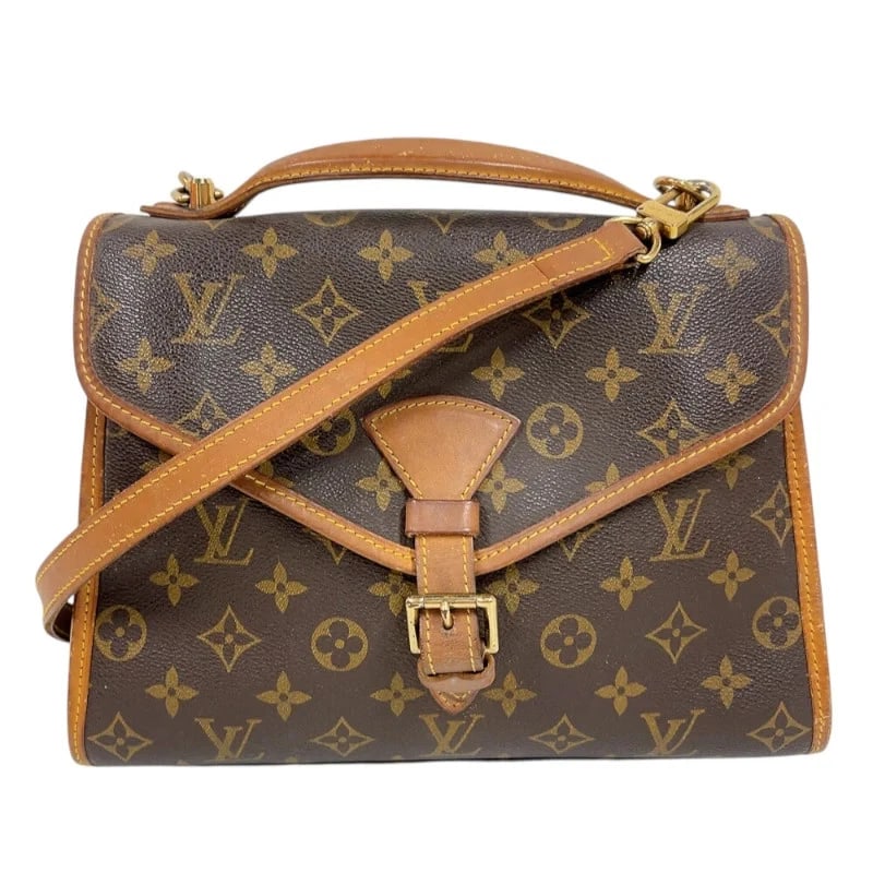 LOUIS VUITTON BEL AIR BROWN MONOGRAM SHOULDER BAG: Louis Vuitton Bel Air Brown Monogram Shoulder Bag Brand: LOUIS VUITTON Type/Style: Handbag Material: Monogram Color: Brown Size: W: 28cm / H: 21cm / D: 7cm Accessories: None Accessories Notice: When