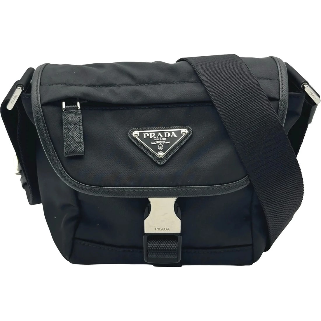 PRADA RE-NYLON SHOULDER BAG BLACK NYLON (1 of 6)