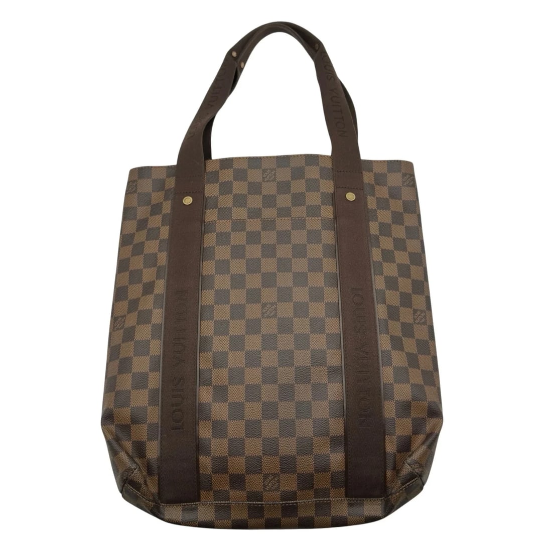 LOUIS VUITTON CABAS BEAUBOURG DAMIER CANVAS TOTE: Louis Vuitton Cabas Beaubourg Damier Canvas Tote Brand: LOUIS VUITTON Type/Style: Handbag Material: Damier Canvas Color: brown Size: W: 30.5cm / H: 37cm / D: 8cm Accessories: None Accessor
