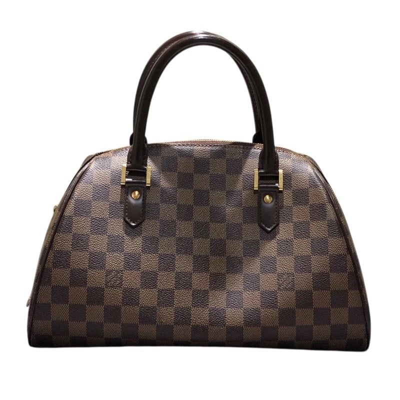 LOUIS VUITTON RIVIERA MM DAMIER CANVAS HANDBAG: LOUIS VUITTON Riviera MM Damier Canvas Handbag Brand: LOUIS VUITTON Type/Style: Handbag Material: Damier Canvas Color: Ebene Size: W: 34cm / H: 20cm / D: 19cm Accessories: None Accessories