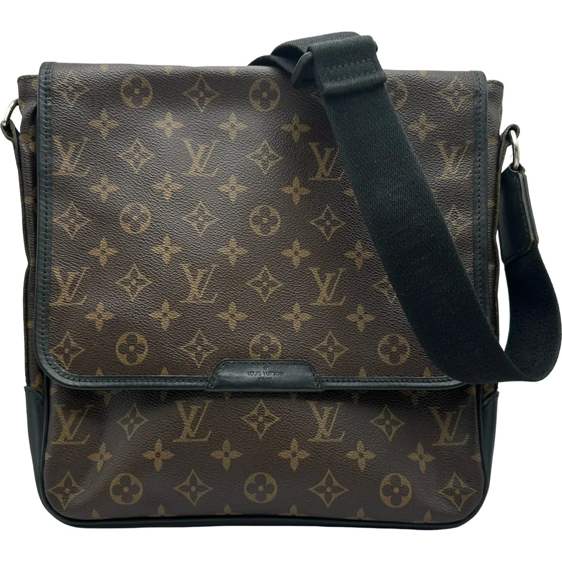 LOUIS VUITTON BUZZ MM MONOGRAM MACASSAR SHOULDER BAG (1 of 6)