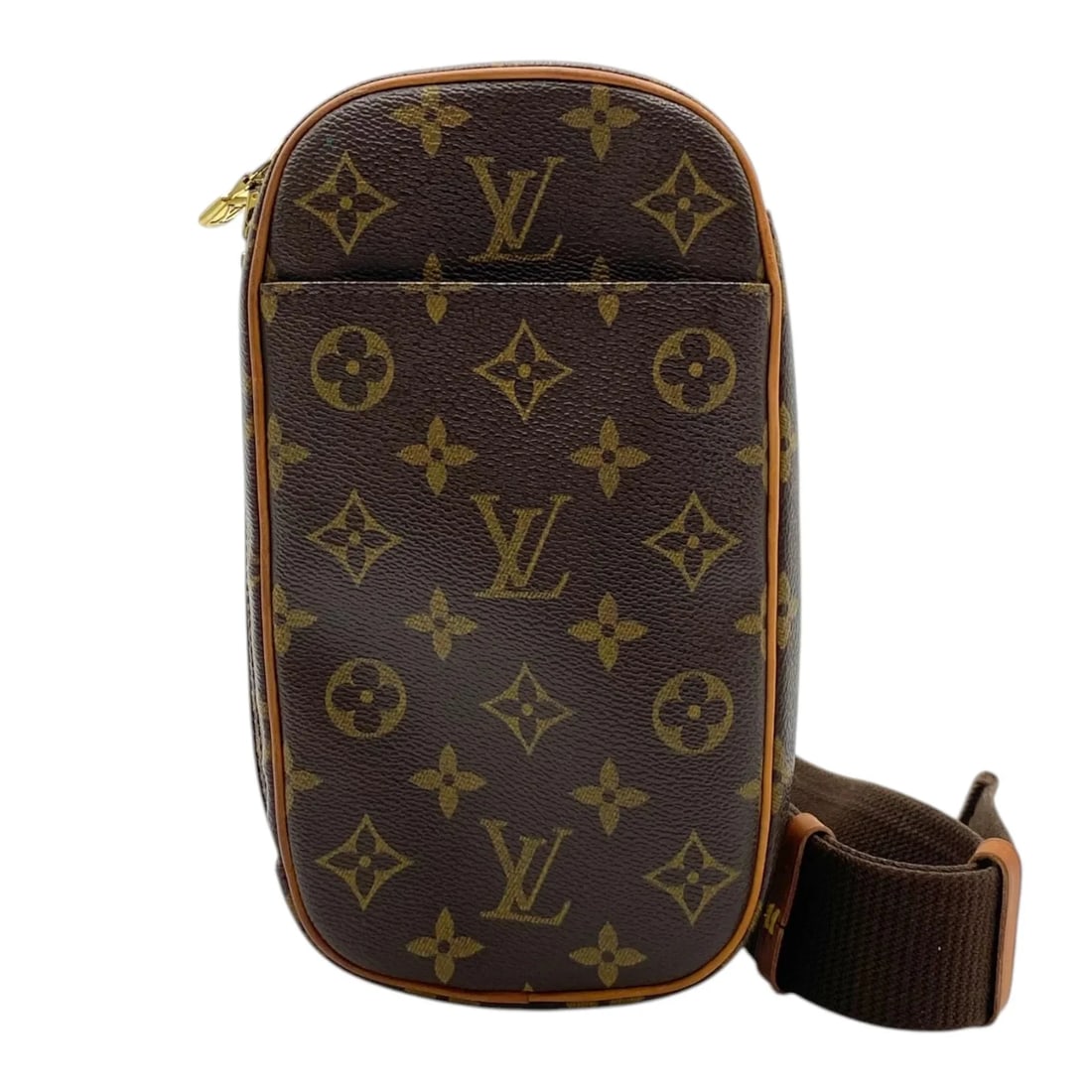 LOUIS VUITTON POCHETTE GANGE MONOGRAM BODY BAG: LOUIS VUITTON Pochette Gange Monogram Body Bag Brand: LOUIS VUITTON Type/Style: Handbag Material: Monogram Canvas Color: Brown Size: W: 12cm / H: 22cm / D: 4.5cm Accessories: None Accessories Notice: