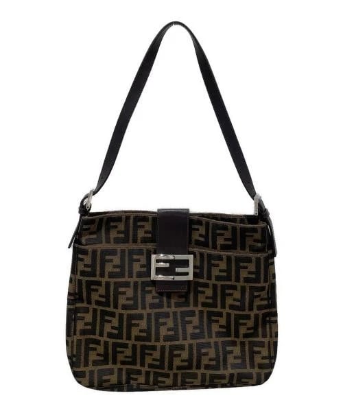 FENDI ONE SHOULDER BAG: FENDI One Shoulder Bag Brand: FENDI Type/Style: Handbag Material: Canvas X Leather Color: Brown Size: H:24cm / W:28cm / D:4cm Accessories: None Accessories Notice: When purchasing pre-owned goods,