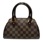 LOUIS VUITTON RIVIERA MINI BROWN DAMIER HANDBAG: LOUIS VUITTON Riviera Mini Brown Damier Handbag Brand: LOUIS VUITTON Type/Style: Handbag Material: Damier Color: Brown Size: W: 23cm / H: 13cm / D: 15cm Accessories: None Accessories Notice: When