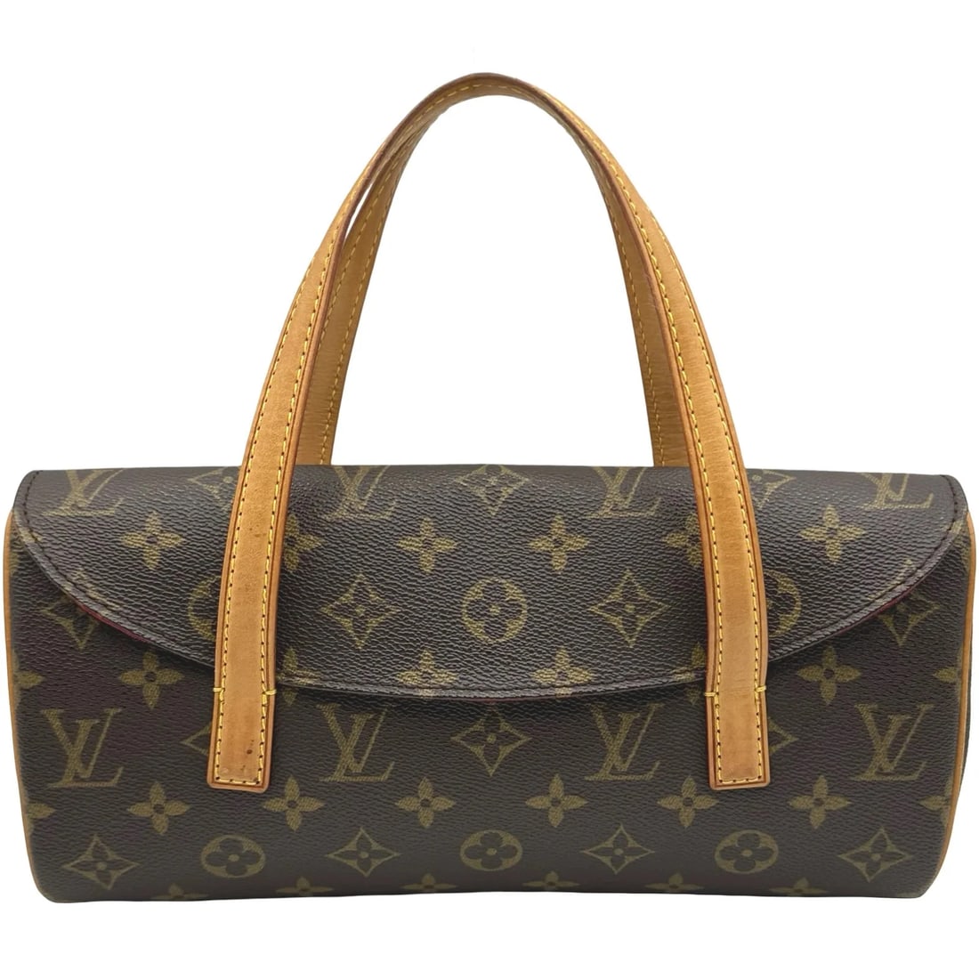 LOUIS VUITTON SONATINE BROWN MONOGRAM HANDBAG: Louis Vuitton Sonatine Brown Monogram Handbag Brand: LOUIS VUITTON Type/Style: Handbag Material: Monogram Color: brown Size: W: 28.5cm / H: 14cm / D: 6cm Accessories: None Accessories Notice: When