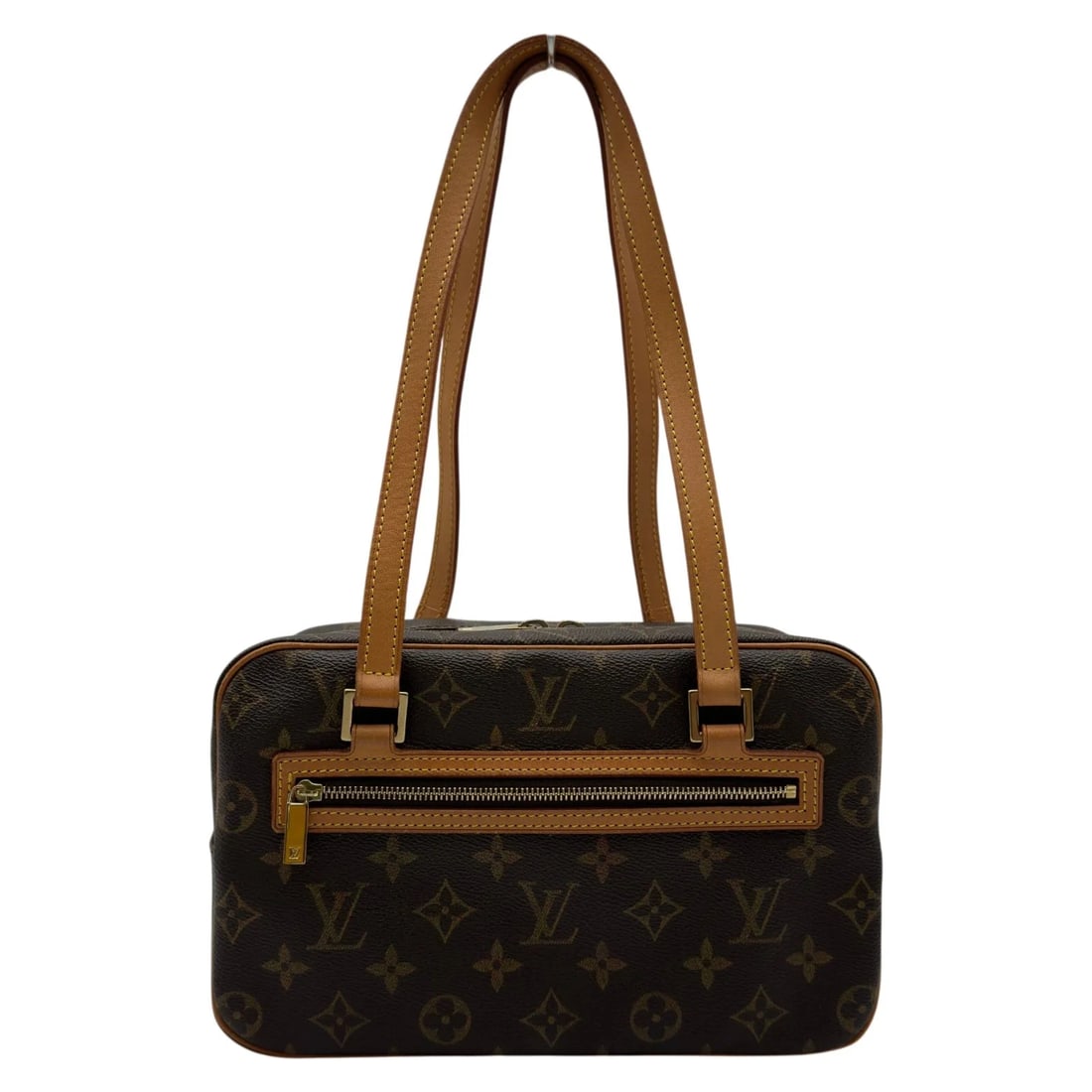 LOUIS VUITTON CITE MM MONOGRAM/LEATHER SHOULDER BAG: LOUIS VUITTON Cite MM Monogram/Leather Shoulder Bag Brand: LOUIS VUITTON Type/Style: Handbag Material: Monogram/Leather Color: brown Size: W: 25.0cm / H: 16.0cm / D: 10.5cm Accessories: None