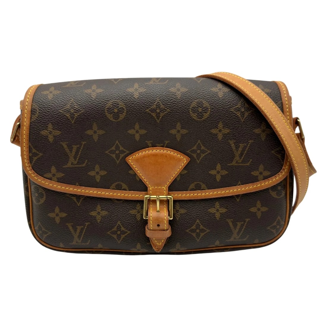 LOUIS VUITTON SOLOGNE MONOGRAM/LEATHER SHOULDER BAG: LOUIS VUITTON Sologne Monogram/Leather Shoulder Bag Brand: LOUIS VUITTON Type/Style: Handbag Material: Monogram/Leather Color: Brown Size: W: 25.5cm / H: 17.0cm / D: 8.0cm Accessories: None
