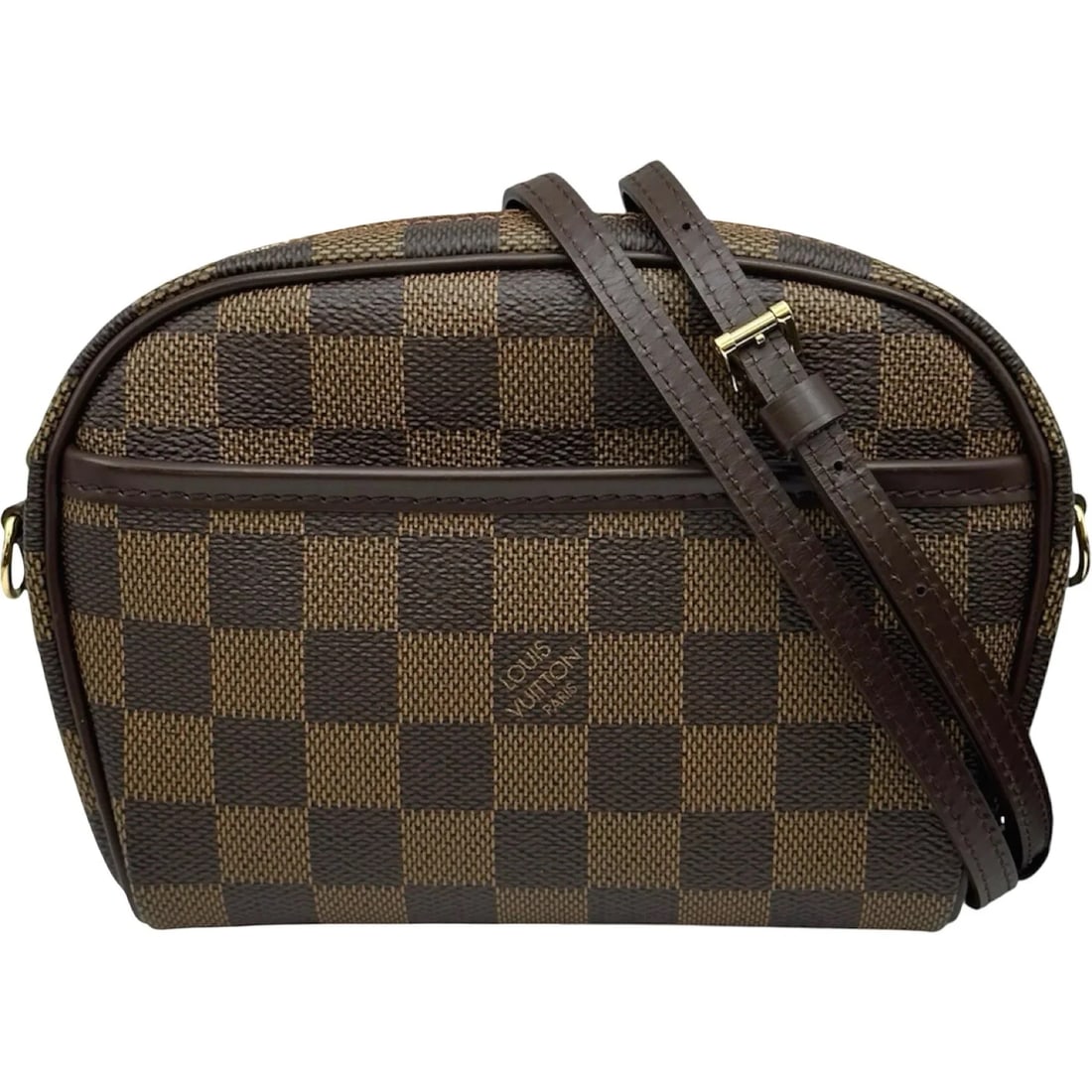 LOUIS VUITTON POCHETTE IPANEMA DAMIER SHOULDER BAG: LOUIS VUITTON Pochette Ipanema Damier Shoulder Bag Brand: LOUIS VUITTON Type/Style: Handbag Material: Damier Color: Brown Size: W: 18.5cm / H: 13cm / D: 3.5cm Accessories: None Accessories Notice: