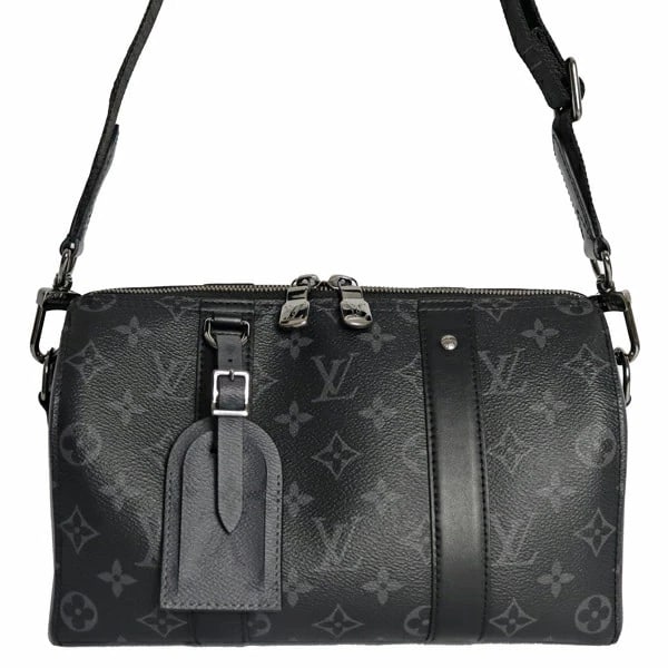 LOUIS VUITTON CITY KEEPALL MONOGRAM ECLIPSE REVERSE: Louis Vuitton City Keepall Monogram Eclipse Reverse Brand: Louis Vuitton Type/Style: Handbag Material: Monogram Eclipse Reverse Color: Gray Size: W:27cm ? H:16.5cm ? D:12cm Accessories: None