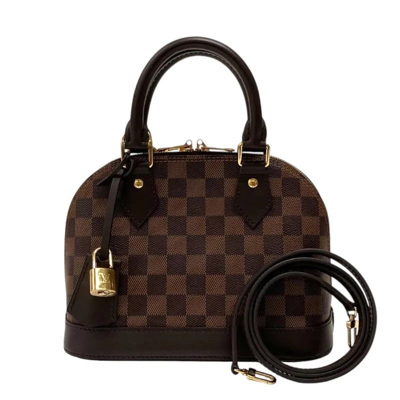 LOUIS VUITTON ALMA BB BROWN DAMIER SHOULDER BAG: Louis Vuitton Alma BB Brown Damier Shoulder Bag Brand: LOUIS VUITTON Type/Style: Handbag Material: Damier Canvas Color: Braun / GD Hardware Size: W: 23cm / H: 17cm / D: 11cm Accessories: None