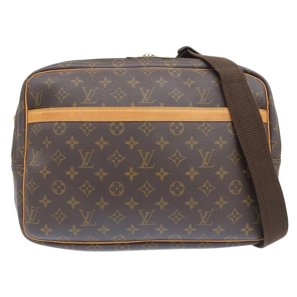 LOUIS VUITTON MONOGRAM REPORTER GM SHOULDER BAG: LOUIS VUITTON Monogram Reporter GM Shoulder Bag Brand: Louis Vuitton Type/Style: Shoulder Bag Material: Pvc Color: Brown Size: W: 36cm (bottom) / H: 29.5cm / D: 14.5cm Accessories: None Ac