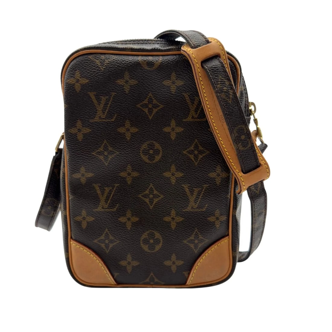 LOUIS VUITTON AMAZON MONOGRAM/LEATHER SHOULDER BAG - 2