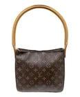 LOUIS VUITTON LOOPING MM SHOULDER BAG: LOUIS VUITTON Looping MM Shoulder Bag Brand: LOUIS VUITTON Type/Style: Handbag Material: Monogram Canvas Color: Brown Size: H:20.5cm / W:22.5cm / D:9.5cm Accessories: None Accessories Notice: When