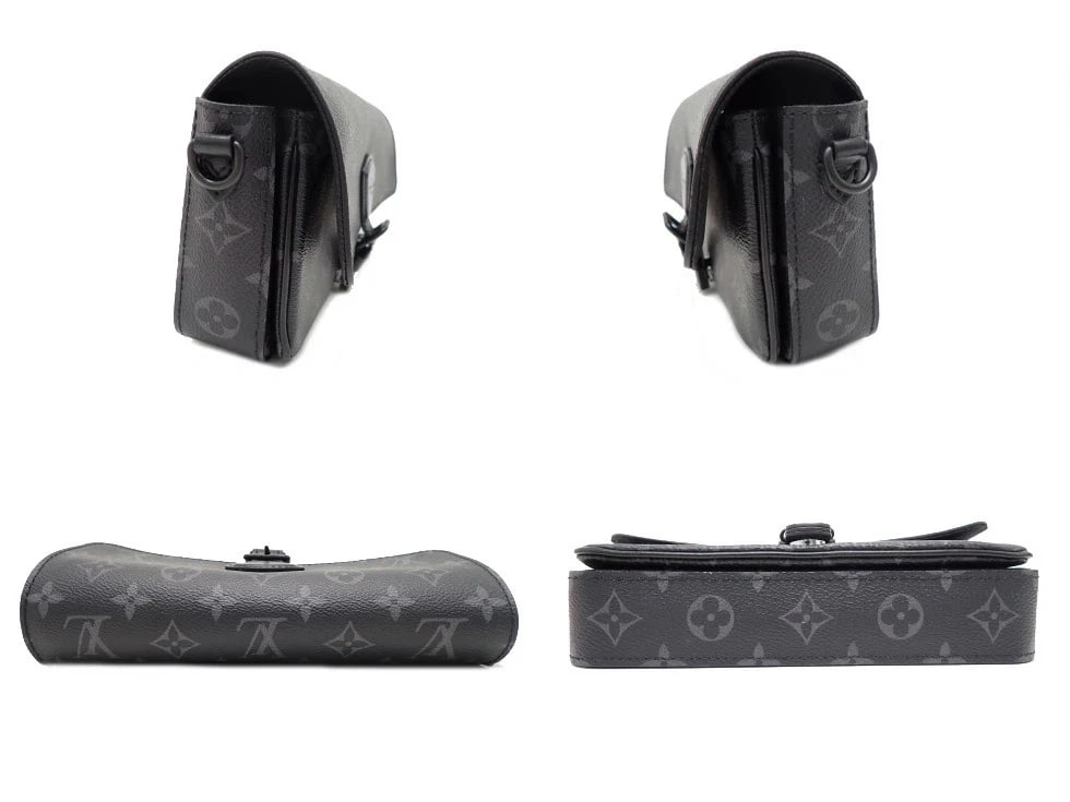 LOUIS VUITTON MONOGRAM ECLIPSE MONTSOURIS SHOULDER BAG - 3