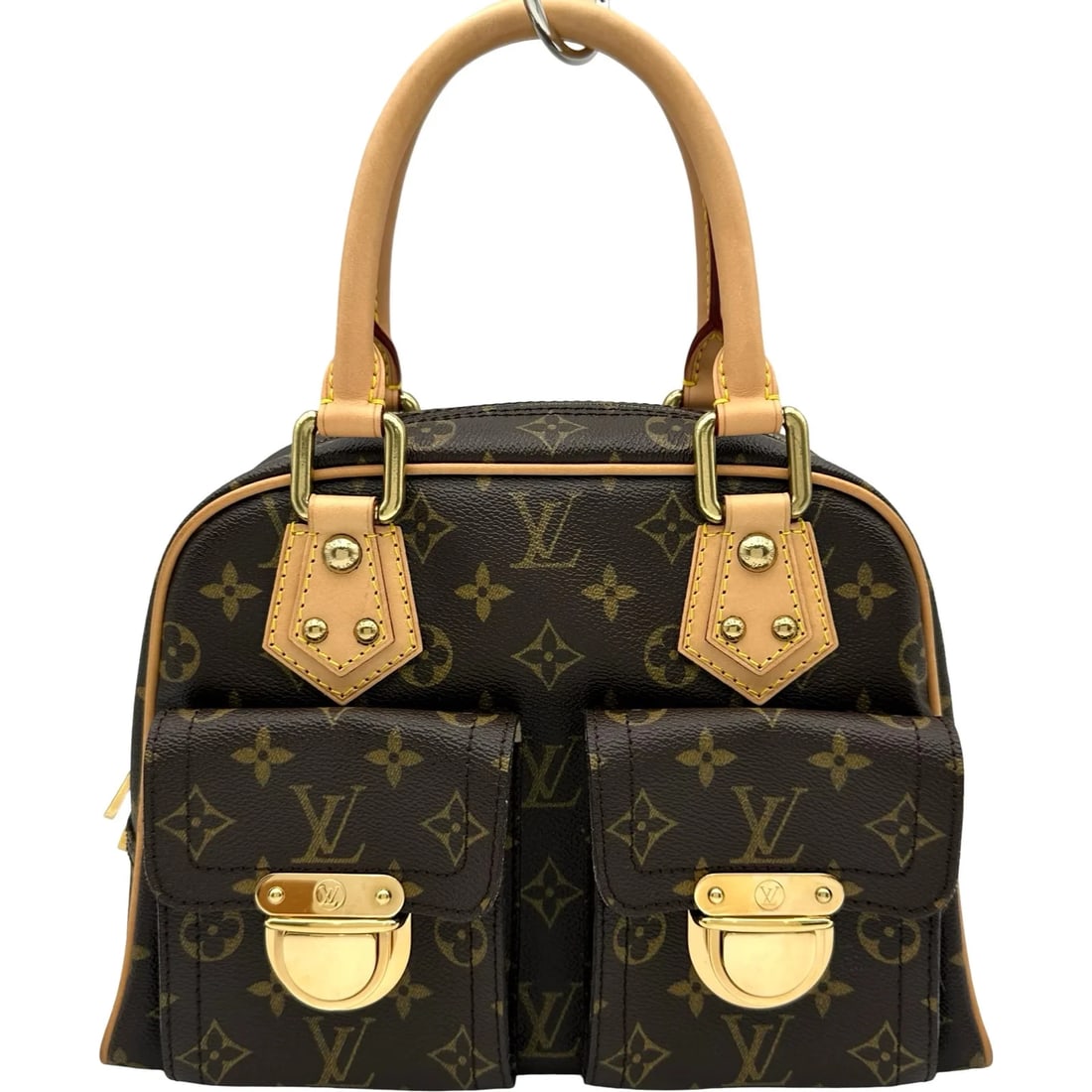 LOUIS VUITTON MANHATTAN PM MONOGRAM CANVAS HANDBAG: LOUIS VUITTON Manhattan PM Monogram Canvas Handbag Brand: LOUIS VUITTON Type/Style: Handbag Material: Monogram Canvas Color: Brown Size: W: 29cm / H: 23cm / D: 12cm Accessories: None Accessories