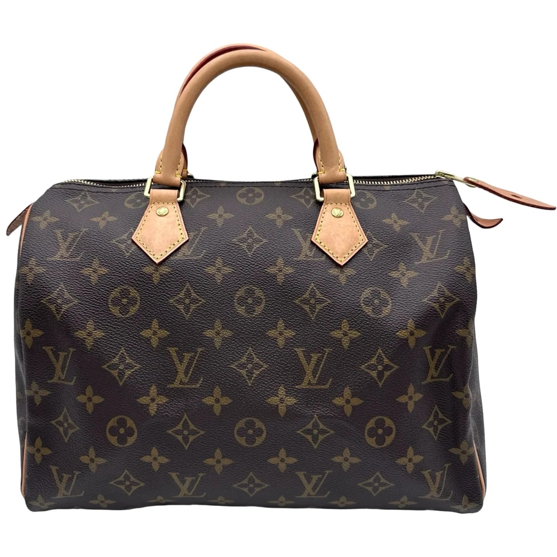 LOUIS VUITTON SPEEDY 30 BROWN MONOGRAM CANVAS: Louis Vuitton Speedy 30 Brown Monogram Canvas Brand: LOUIS VUITTON Type/Style: Handbag Material: Monogram Canvas Color: Brown Size: W: 30cm / H: 20cm / D: 17cm Accessories: None Accessories Notice: