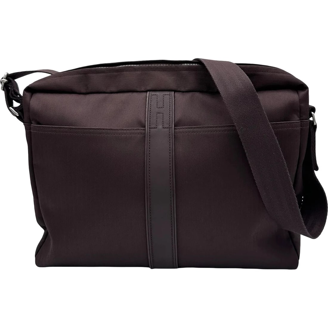 HERMES ACAPULCO BASSAS MM SHW TOILE SHOULDER BAG: HERMES Acapulco Bassas MM SHW Toile Shoulder Bag Brand: HERMES Type/Style: Handbag Material: Toile Color: Braun / SV Hardware Size: W: 38cm / H: 27cm / D: 8cm Accessories: None Accessories Notice: