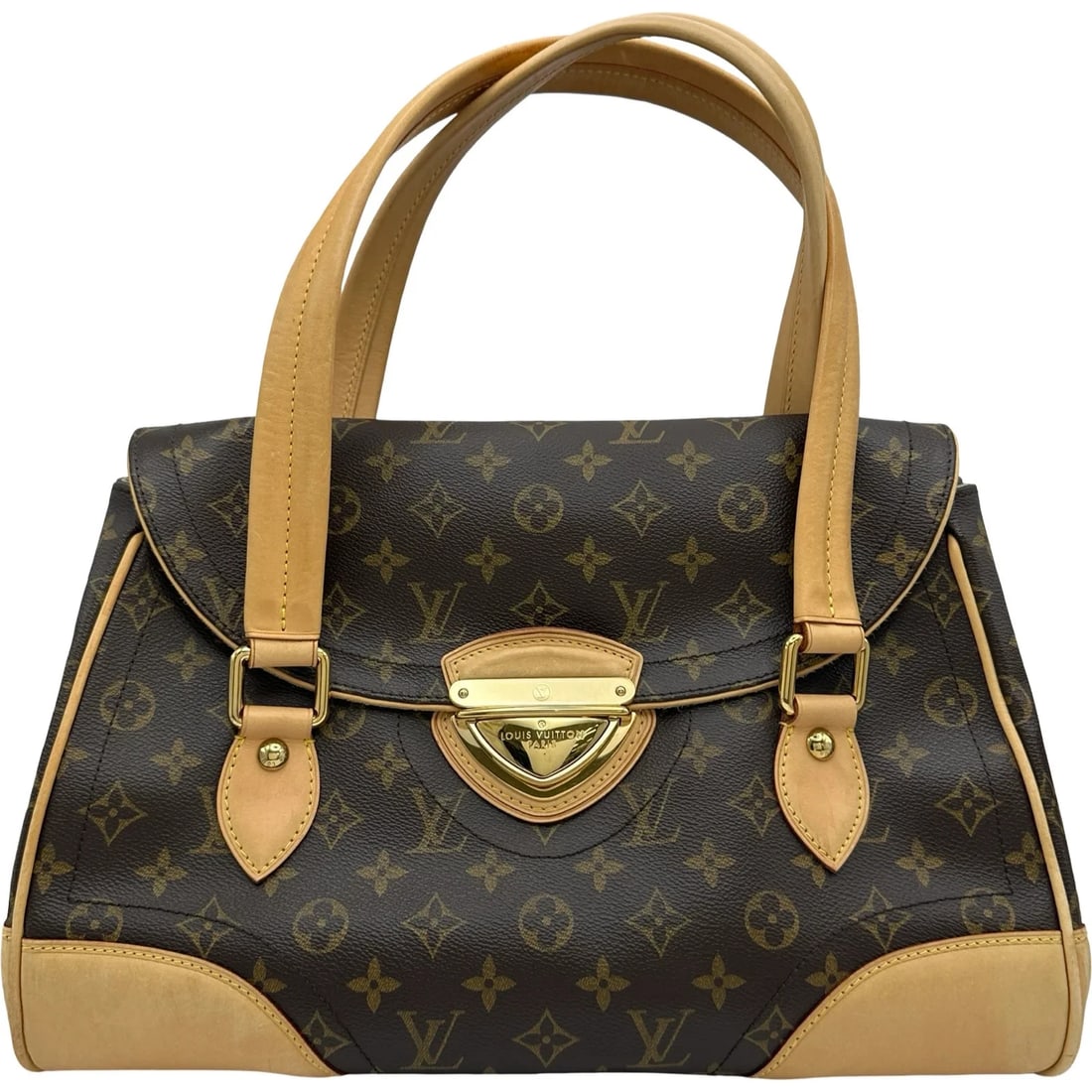 LOUIS VUITTON BEVERLY GM BROWN MONOGRAM HANDBAG: Louis Vuitton Beverly GM Brown Monogram Handbag Brand: LOUIS VUITTON Type/Style: Handbag Material: Monogram Color: brown Size: W: 37cm / H: 21cm / D: 18cm Accessories: None Accessories Notice: When