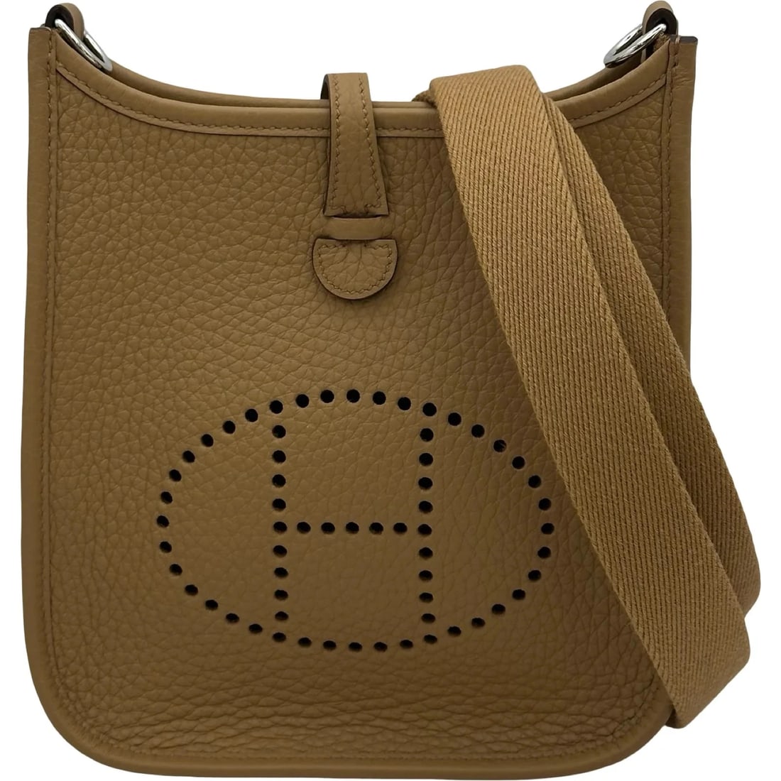 HERMES EVELYNE TPM BISCUIT SHW CLEMENCE LEATHER SHOULDER BAG (1 of 6)