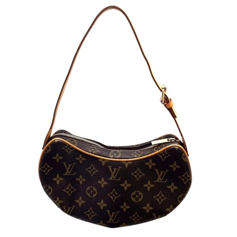 LOUIS VUITTON POCHETTE CROISSANT BROWN PVC: Louis Vuitton Pochette Croissant Brown PVC Brand: LOUIS VUITTON Type/Style: Handbag Material: Pvc Leather Color: brown Size: W: 26cm / H: 17cm / D: 6cm Accessories: None Accessories Notice