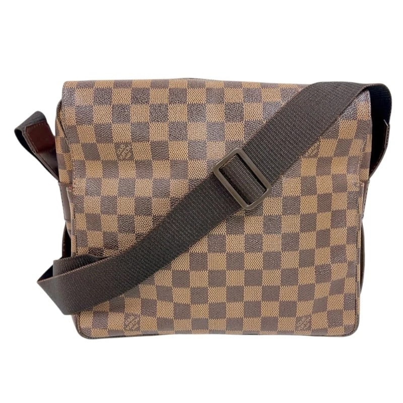 LOUIS VUITTON NAVIGLIO DAMIER SHOULDER BAG: LOUIS VUITTON Naviglio Damier Shoulder Bag Brand: LOUIS VUITTON Type/Style: Handbag Material: Damier Color: brown Size: W: 31cm / H: 24cm / D: 12cm Accessories: None Accessories Notice: Wh