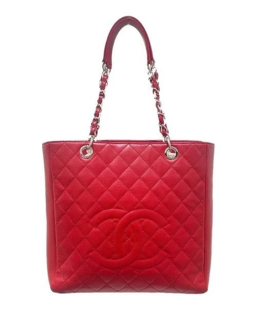 CHANEL PST TOTE BAG: CHANEL PST Tote Bag Brand: CHANEL Type/Style: Handbag Material: Caviar Skin Color: Red Size: H:28.5cm / W:30.0cm / D:10.0cm Accessories: None Accessories Notice: When purchasing pre-owned