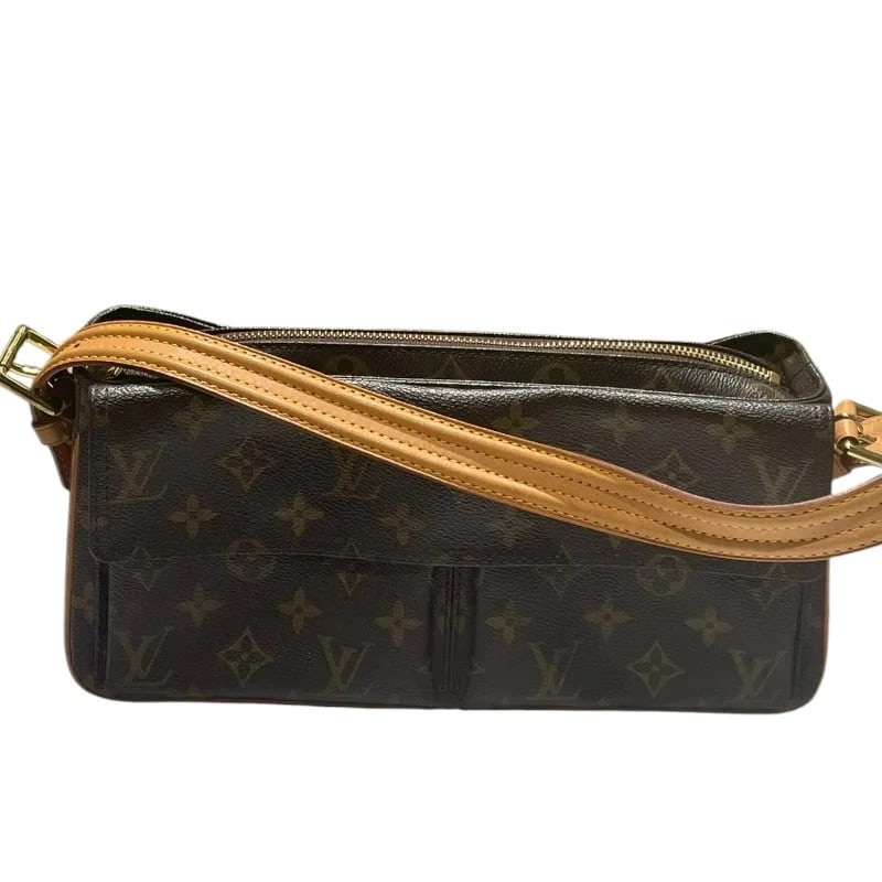 LOUIS VUITTON MM BROWN MONOGRAM CANVAS SHOULDER BAG (1 of 6)
