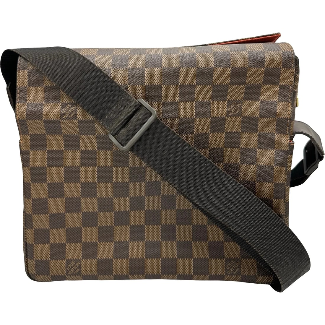 LOUIS VUITTON NAVIGLIO DAMIER SHOULDER BAG: LOUIS VUITTON Naviglio Damier Shoulder Bag Brand: LOUIS VUITTON Type/Style: Handbag Material: Damier Color: brown Size: W: 27cm / H: 25cm / D: 10cm Accessories: None Accessories Notice: When