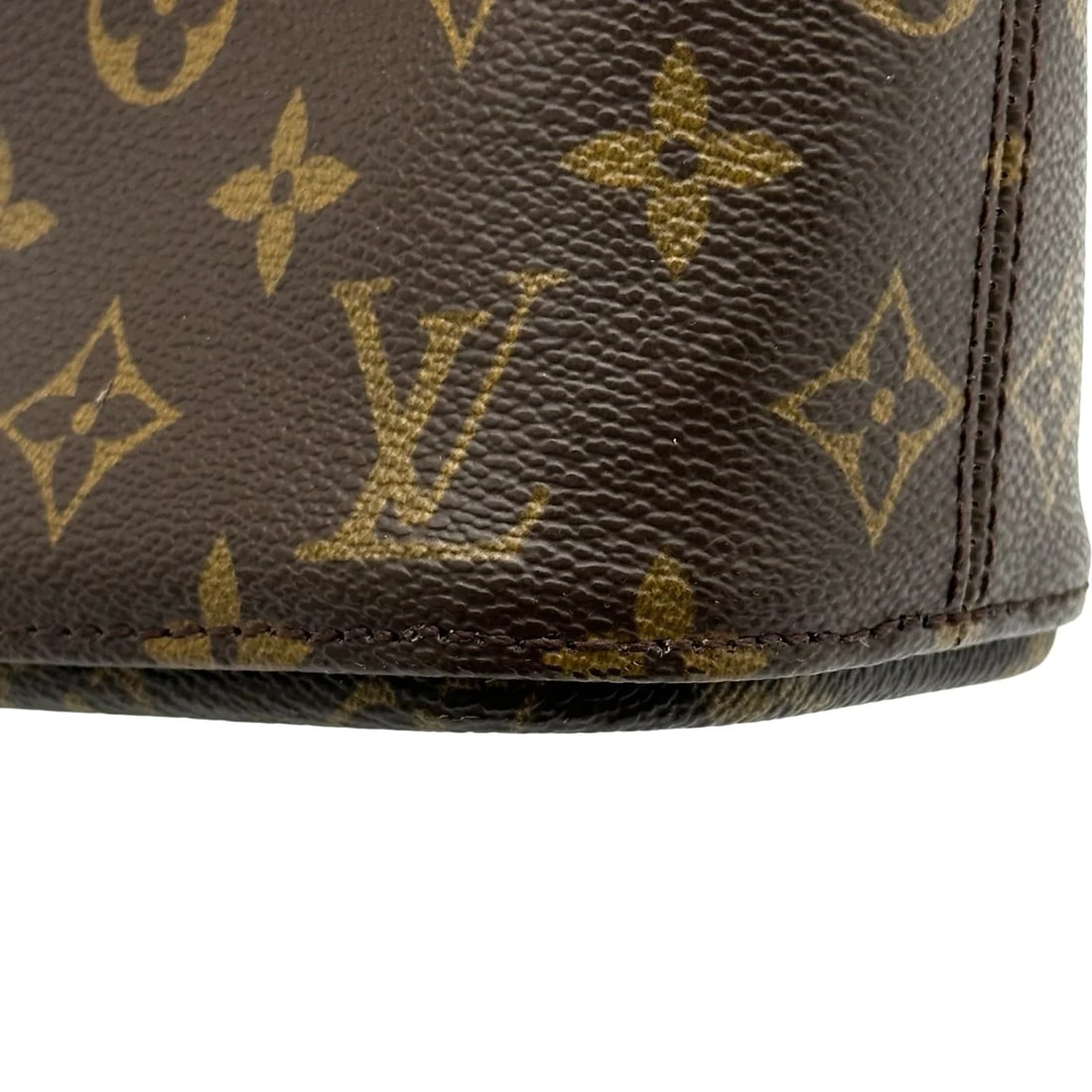 LOUIS VUITTON PM BROWN MONOGRAM HANDBAG - 6