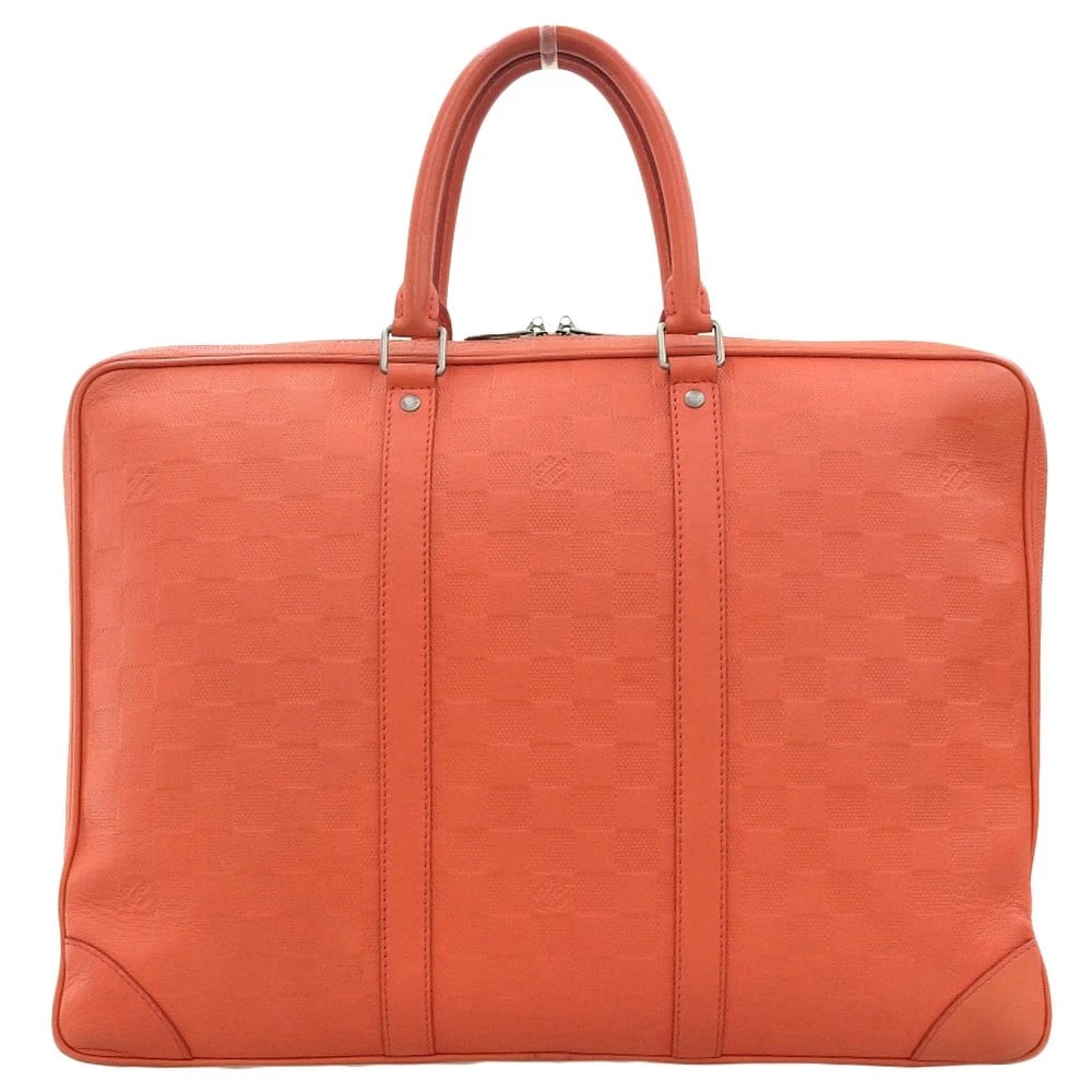 LOUIS VUITTON DAMIER PORTE-DOCUMENTS VOYAGE: LOUIS VUITTON Damier Porte-Documents Voyage Brand: Louis Vuitton Type/Style: Business Bag Material: Damier Infini Color: Red Size: W:41cm / H:30cm / D:6cm Accessories: None Accessories Not