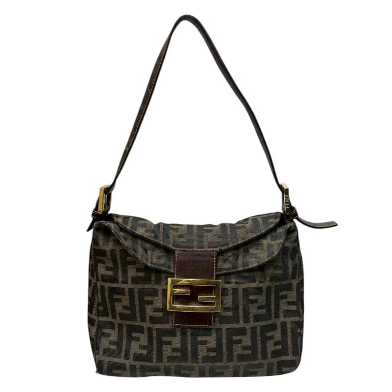FENDI MAMMA NYLON CANVAS SHOULDER BAG (1 of 6)