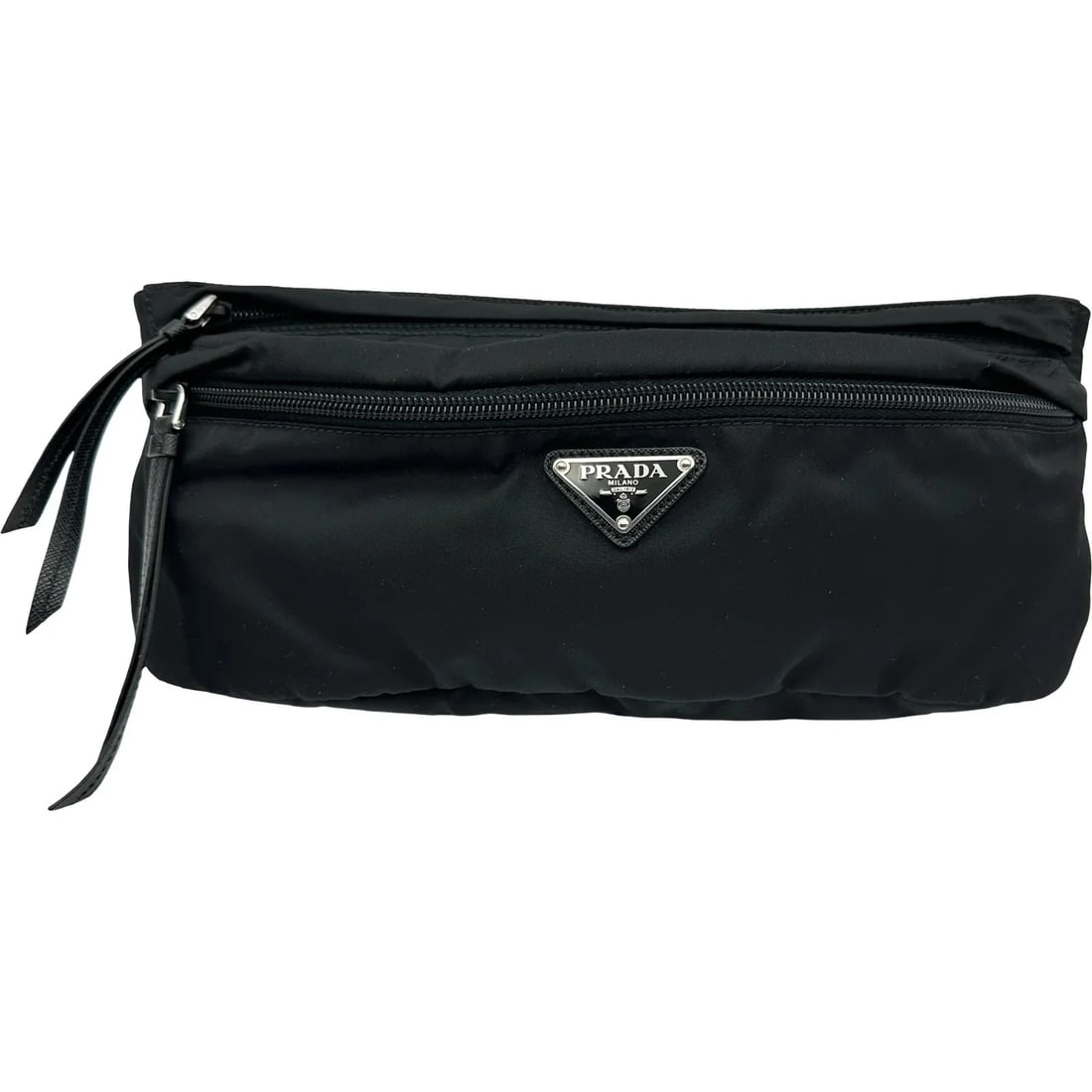 PRADA BODY BAG BLACK SHW NYLON BODY BAG: PRADA Body Bag Black SHW Nylon Body Bag Brand: PRADA Type/Style: Handbag Material: Nylon Color: Black / SV Hardware Size: W: 29cm / H: 12cm / D: 5cm Accessories: None Accessories Notice: W