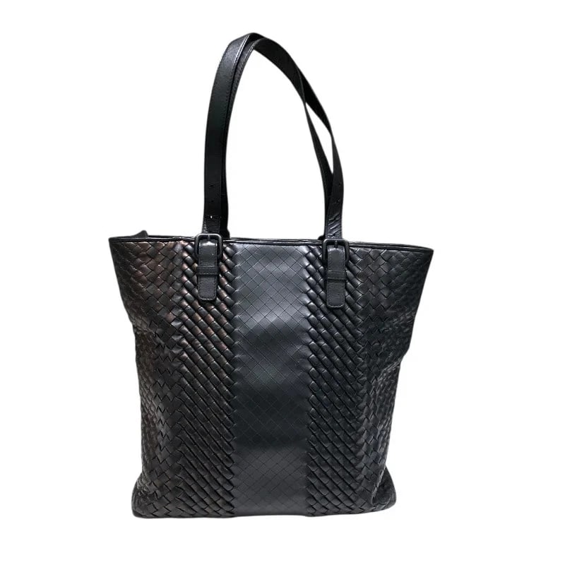 BOTTEGA VENETA INTRECCIATO BLACK/BRONZE HANDBAG: Bottega Veneta Intrecciato Black/Bronze Handbag Brand: BOTTEGA VENETA Type/Style: Handbag Material: Leather Color: Black/Bronze Size: W: 31cm / H: 33cm / D: 7cm Accessories: None Accessories Notice: