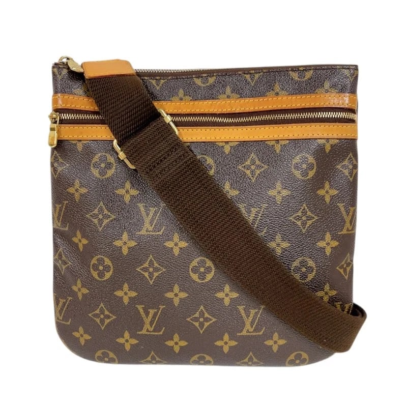 LOUIS VUITTON POCHETTE BROWN MONOGRAM SHOULDER BAG: LOUIS VUITTON Pochette Brown Monogram Shoulder Bag Brand: LOUIS VUITTON Type/Style: Handbag Material: Monogram Color: brown Size: W: 26cm / H: 25cm Accessories: None Accessories Notice: When