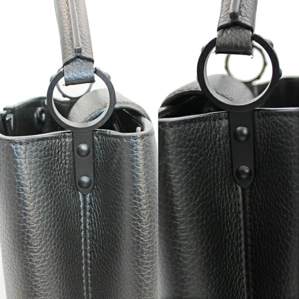 LOUIS VUITTON CAPUCINES BB BLACK - 6